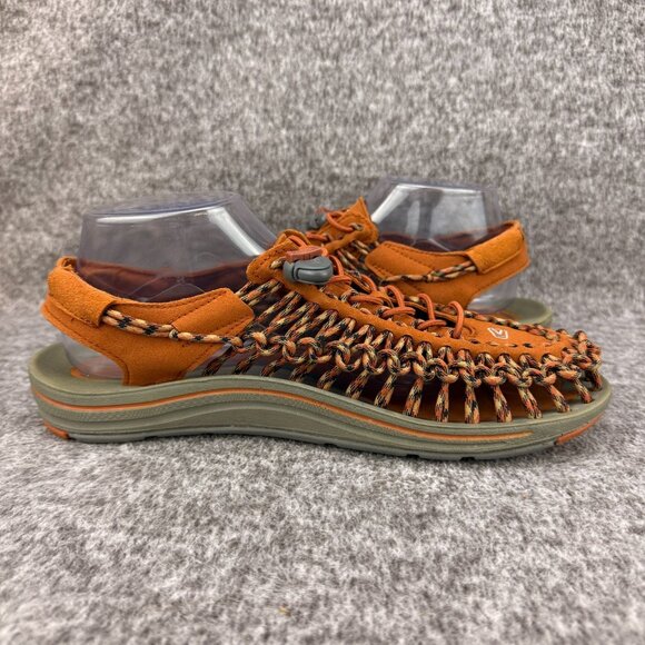 ✅Keen Uneek Sandals Men’s 9.5 Rust Bungie System Breathable Walking Water Shoes - Picture 10 of 12